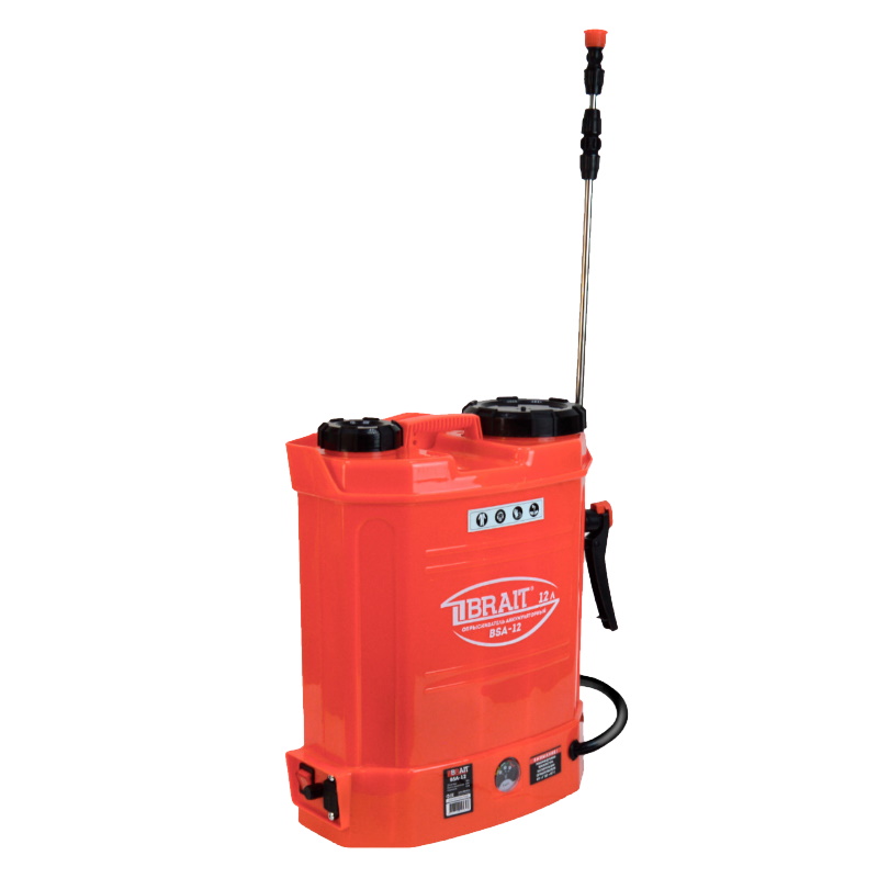 Опрыскиватель аккумуляторный Brait BSA-12 12лрабочдавл 15-4 барАКБ гелевый 12В8Ач 2457₽