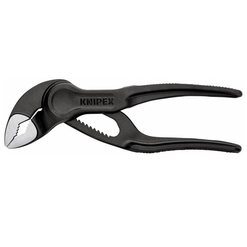 Клещи переставные Knipex Cobra XS KN-8700100, зев 28 мм, длина 100 мм, фосфатированные