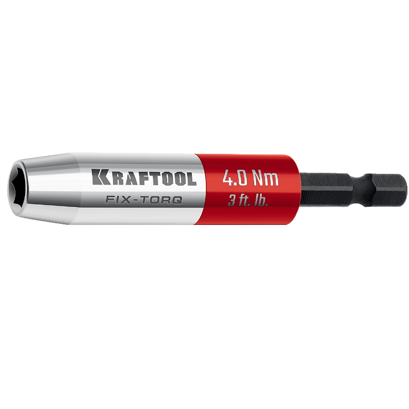 Динамометрический адаптер для бит Kraftool FIX-TORQ 64035-4.0, 4.0 Нм в Муроме