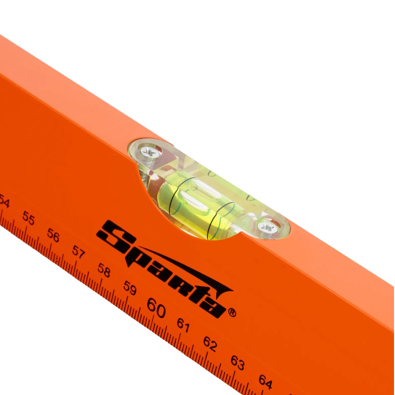 Уровень Sparta 330325, алюминиевый, 1200 мм, 3 глазка, желтый, линейка в Кинешме