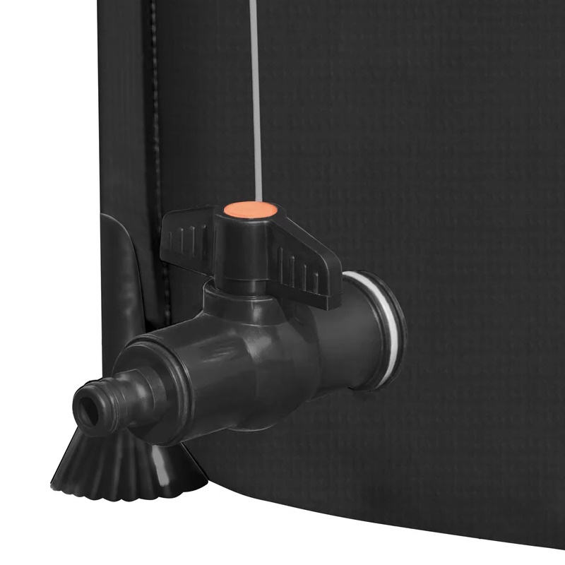 Бочка для воды Kolner KWB 500B 8091100310, 500 л, с краном и крышкой на молнии, черная, ПВХ, размер В 100см х Д 80см в Коврове