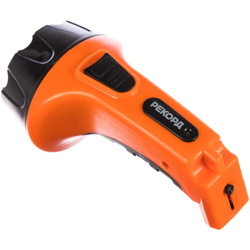 Аккумуляторный фонарь Рекорд PM-0115 Orange в Костроме