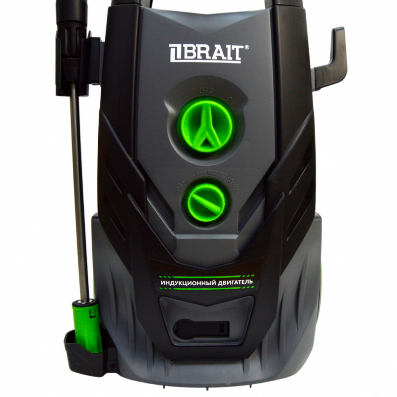 Мойка высокого давления Brait HPW 2100i 16.01.018.029, 160 бар, 2100 Вт, возможность всасывания воды, 7-7,8 л/мин, длина шланга 8 м в Переславле