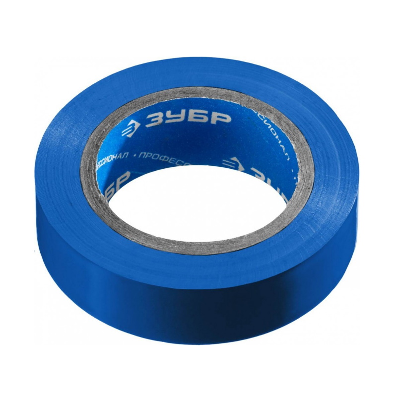 Изолента Зубр Электрик-10 1233-73_z02 синяя ПВХ, 10м х 15мм 