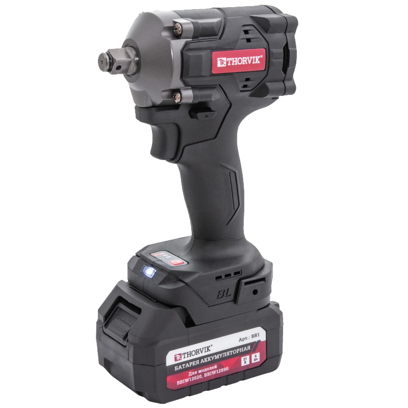 Гайковерт ударный аккумуляторный бесщёточный Thorvik BBIW12620 053797, 1/2"DR, 21 В, 620 Нм в Иваново