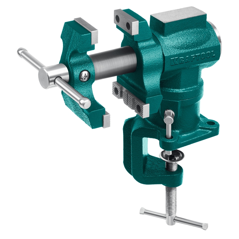 Тиски 3D-Mini Kraftool 32714-65, 65/38 мм, многофункциональные настольные в Череповце