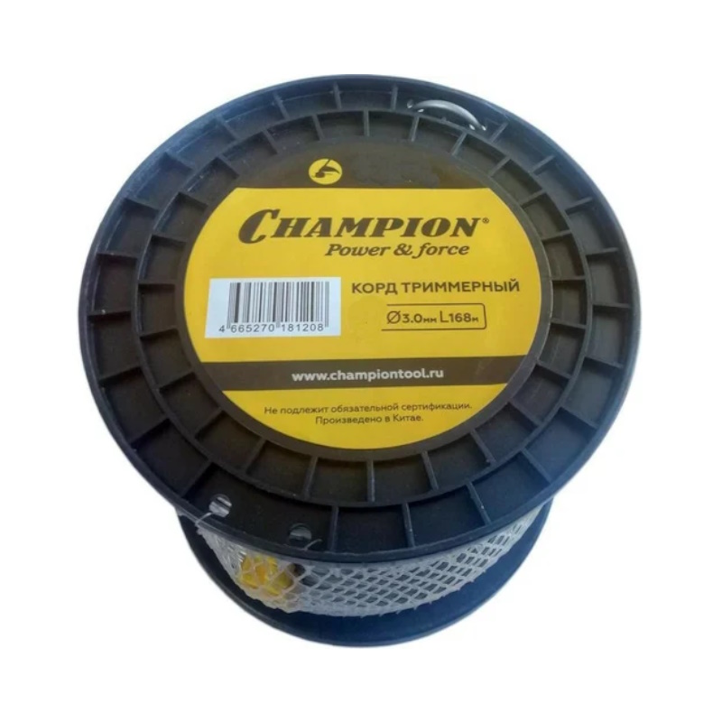 Корд триммерный Champion Magic C7043, 3.0мм*168м, витой квадрат