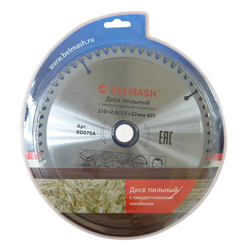 Диск пильный Belmash 210х2,4/1,5х32мм; 60Т  в Кинешме