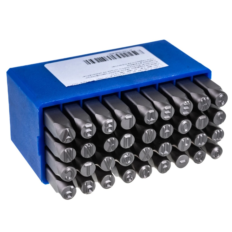 Клейма буквенные JTC JTC-JW0915-5, кириллица, 5мм, HRC 60+-2°, DIN 1451 в Твери
