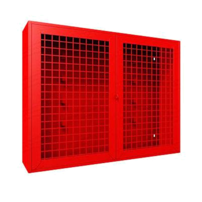 Щит пожарный Ярпожинвест 00-00001454, двери с сеткой, без комплекта