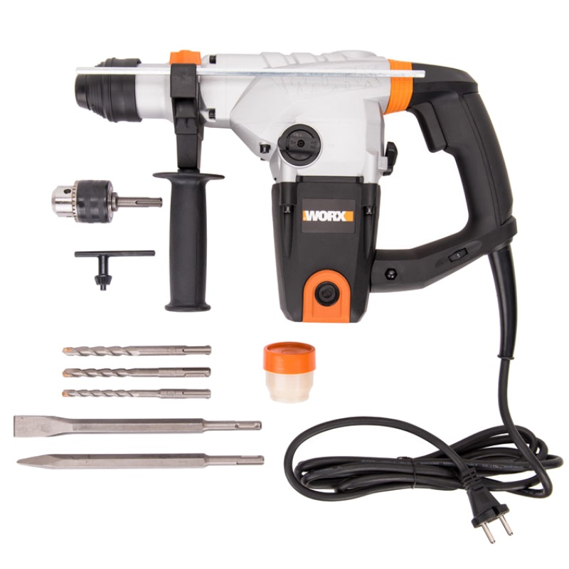 Перфоратор Worx WX333  в кейсе, с защитной муфтой, с виброзащитой в Вологде