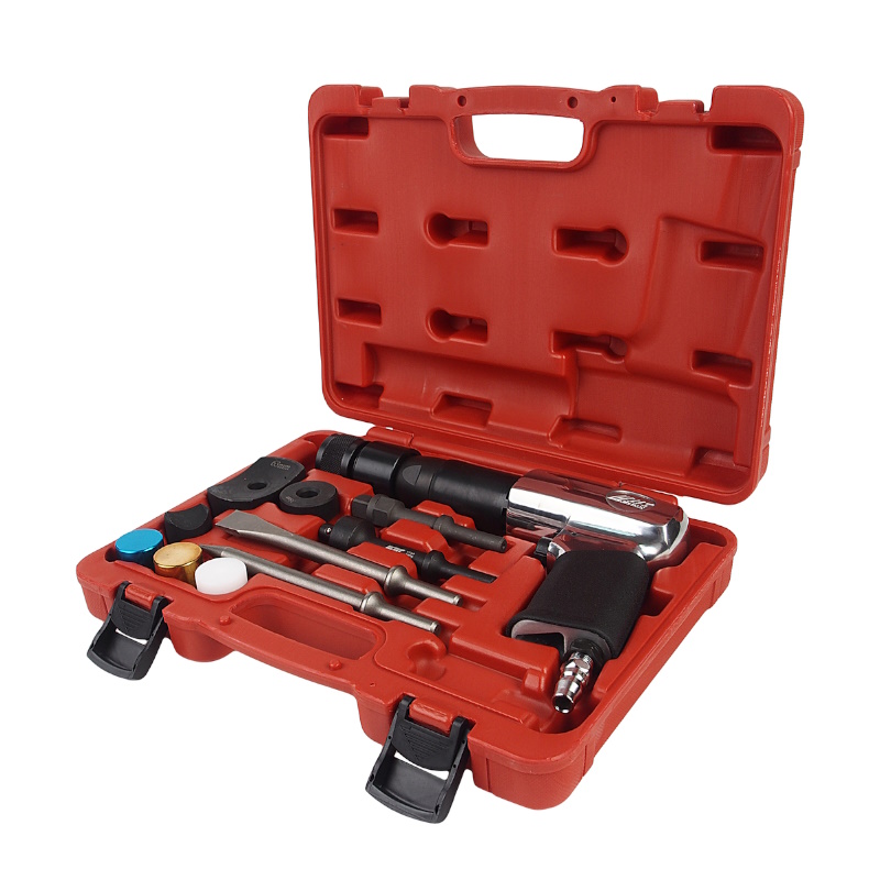 Пневмомолоток JTC JTC-7748 2100 ударов в минуту с набором зубил 12 предметов 21381₽