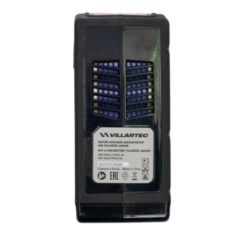 Аккумулятор Villartec AM408, 40V, 8.0Ah, 180,0 Wh в Твери