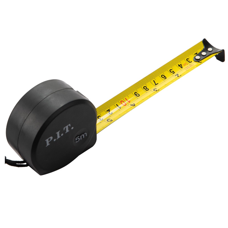 Рулетка с фиксатором P.I.T. CONTROL HTPM03-0525, 5мx25ммх0.03мм, 2 класс, мм/дюймы, ABS в Туле