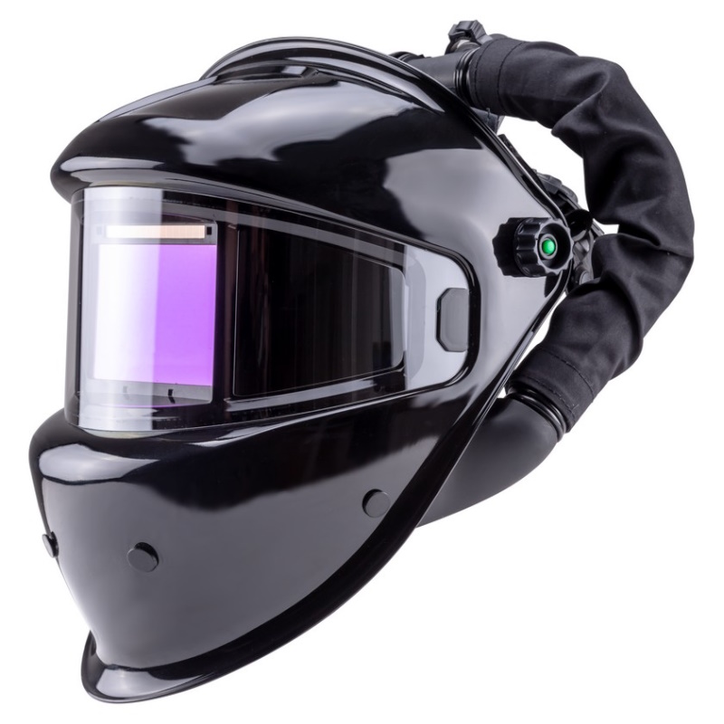 Маска сварщика FoxWeld Guardian 8877, черная, ф-р 9990V, внутренняя регулировка, с турбоблоком Guardian Air