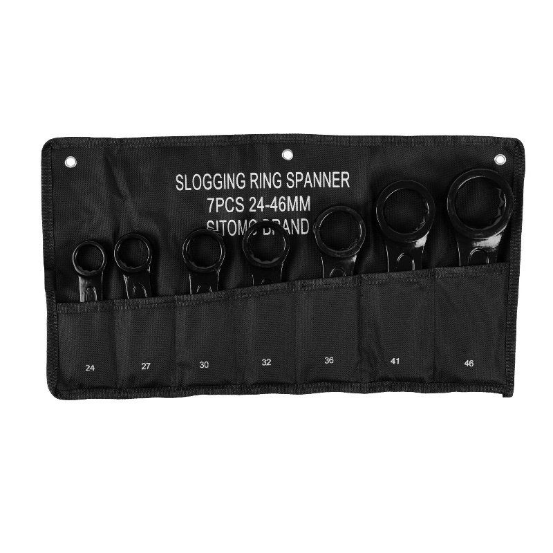 Набор ключей накидных ударных Sitomo SIT 1146536, 7 шт., (24-46) 