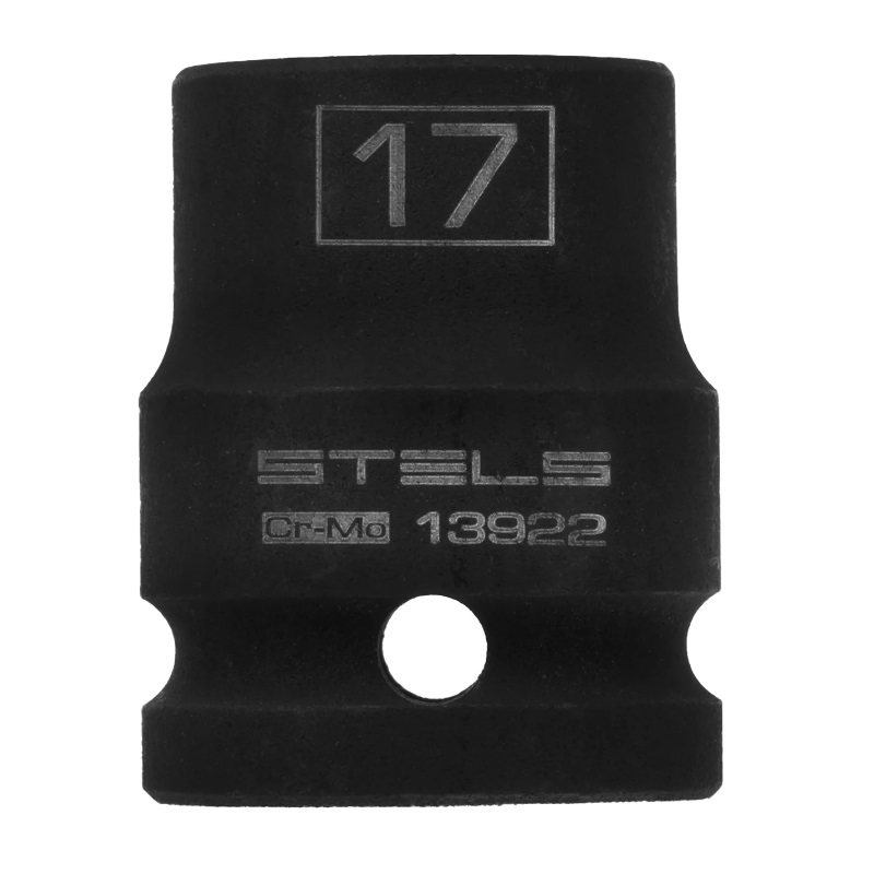 Головка ударная шестигранная Stels 13922, 17 мм, 1/2", CrMo в Рыбинске