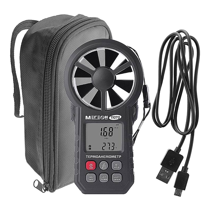 Цифровой термоанемометр с Bluetooth Мегеон 11070 к0000031909
