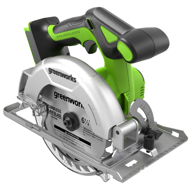 Циркулярная пила аккумуляторная Greenworks 1501607, 24 V, бесщеточная, 57 мм, без АКБ и ЗУ в Угличе