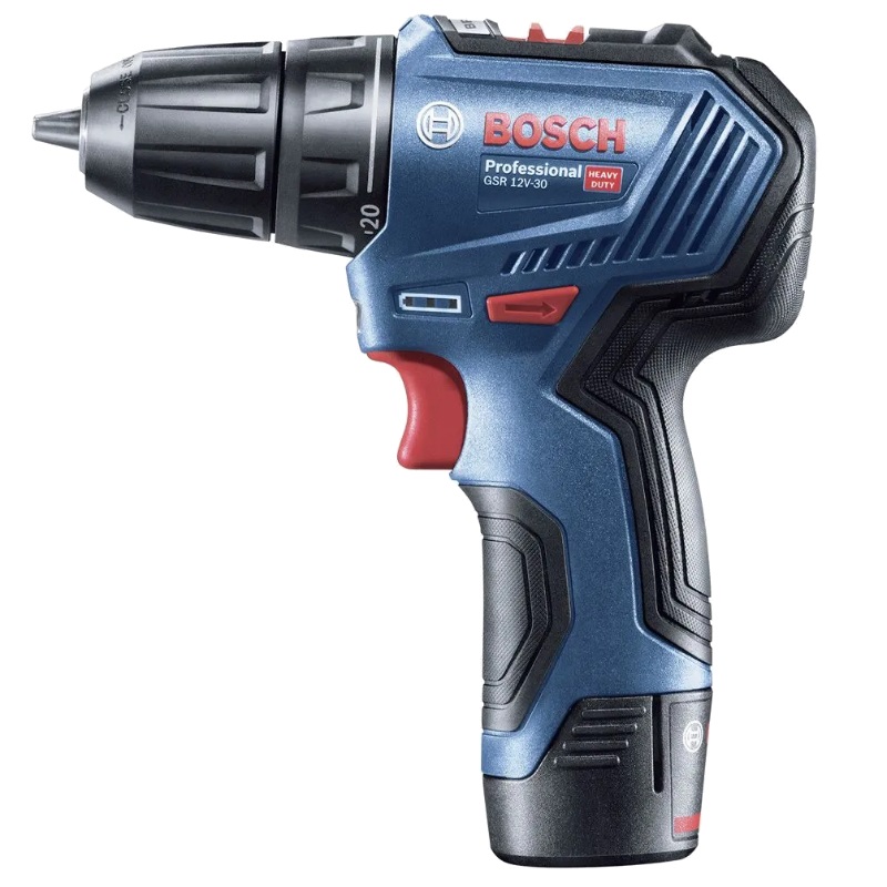Бесщеточная аккумуляторная дрель-шуруповерт Bosch GSR 12V-30 (2 АКБx12В/2Ач, ЗУ, в кейсе) 0.601.9G9.000 в Костроме