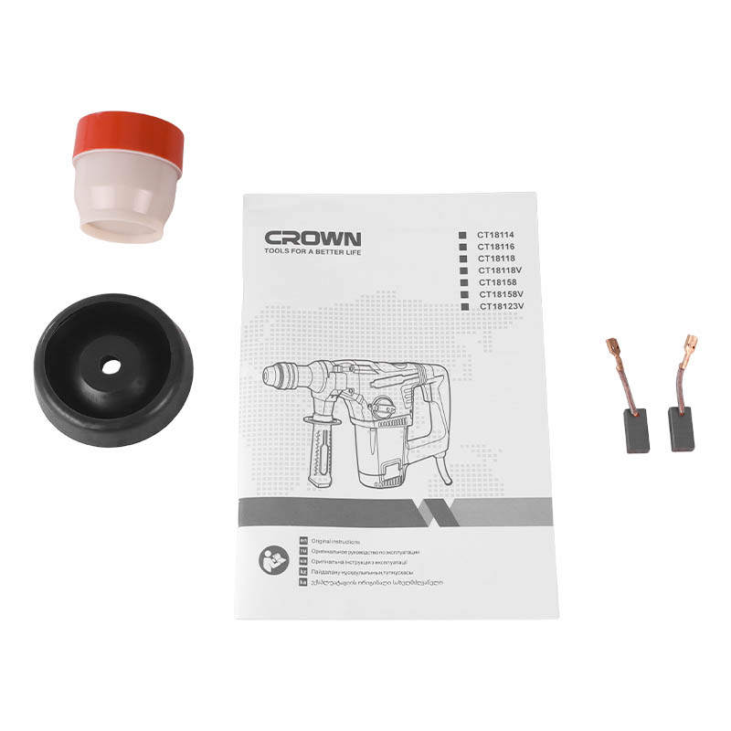Перфоратор SDS-Plus Crown CT18116 BMC, 1050 Вт, 4.8 Дж