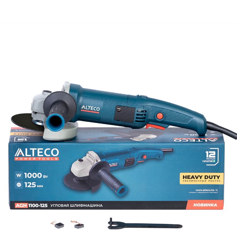 Угловая шлифмашина (болгарка) Alteco Heavy Duty AGH 1100-125 40941, 125 мм, 1000 Вт в Коврове