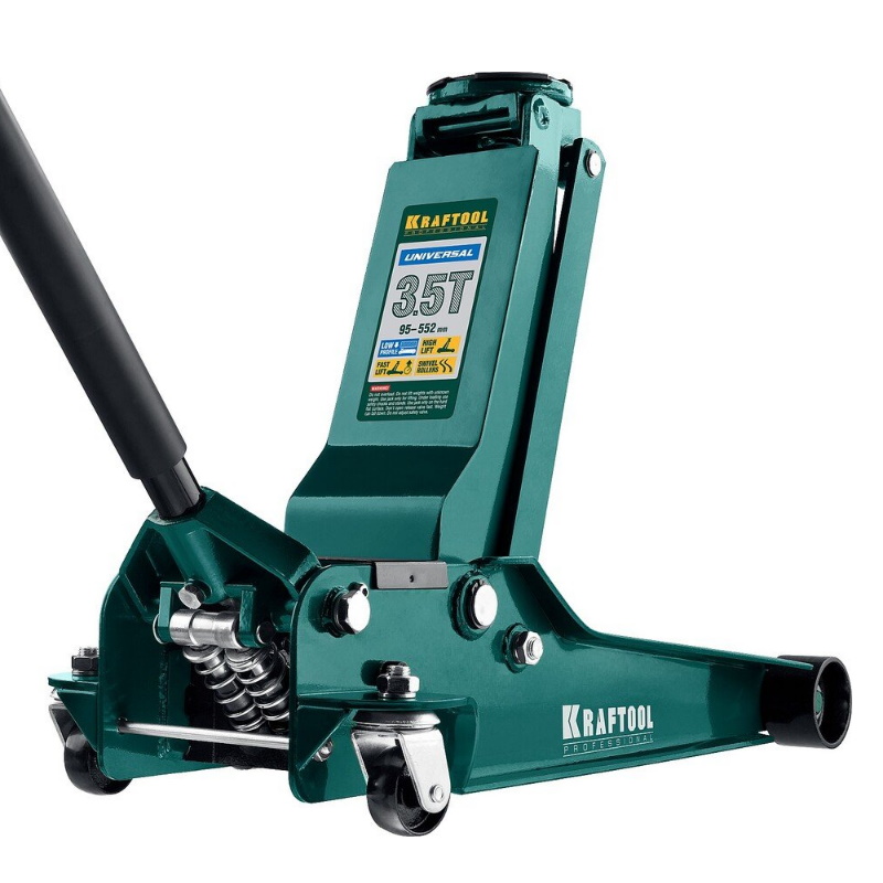 Домкрат гидравлический подкатной Kraftool 43454-3.5 "Universal", 3,5т, 95-552 мм в Коврове