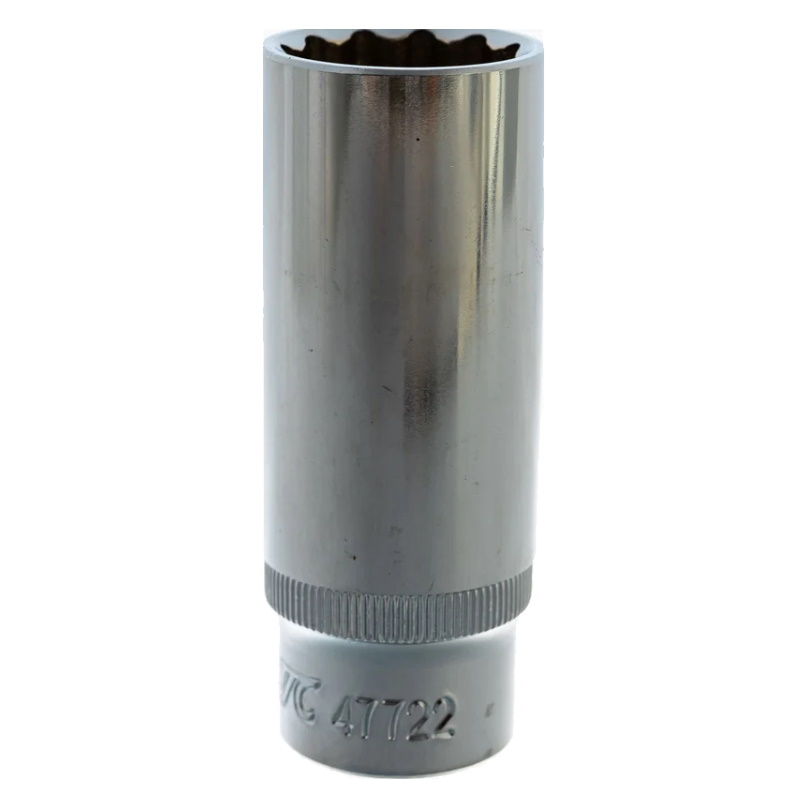 Головка торцевая глубокая JTC JTC /1/10/100 JTC-47722, 12-гранная 1/2" х 22 мм, длина 76 мм  в Костроме