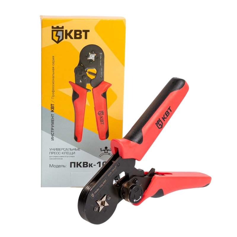 Мультидиапазонные пресс-клещи (кримперы) КВТ ПКВк-10у