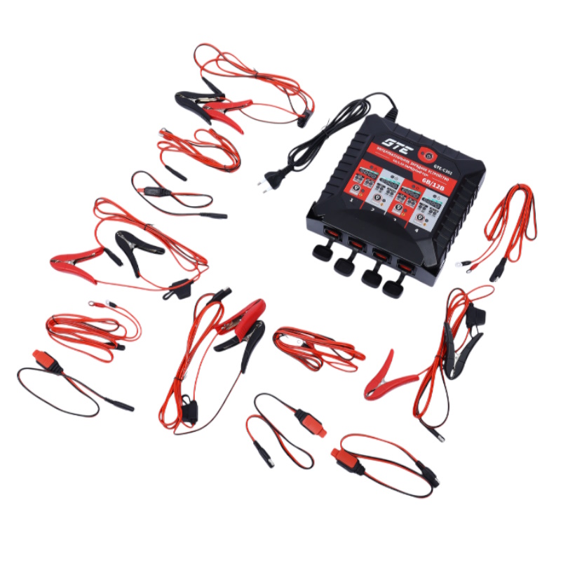 Интеллектуальное зарядное устройство GTE GTE-C301 6В5А12В5А на 4 аккумулятора 15870₽