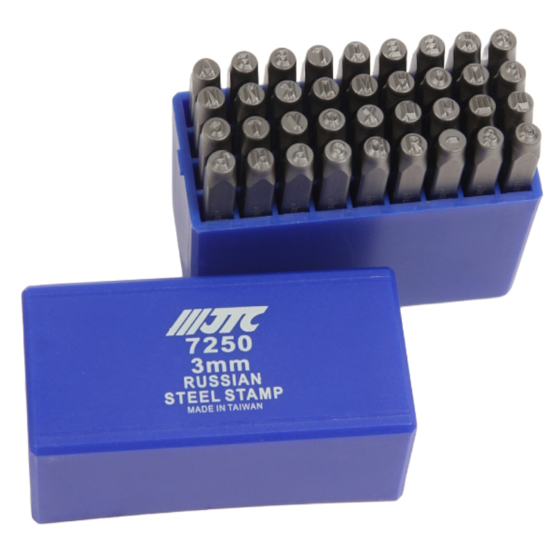Клейма буквенные кириллица 3мм JTC JTC-7250 HRC 60-2 DIN 1451 2430₽