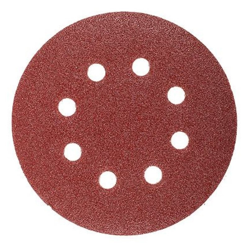 Шлифлист Волат 80010-180 125 мм круг Р180 для дерева 8 отверстий 10 шт 86₽