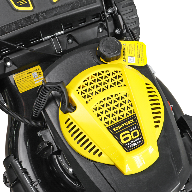 Газонокосилка бензиновая Snirrex PM5360E, ширина скашивания 52,5 см, самоходная в Туле