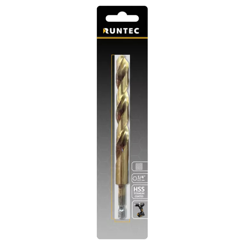 Сверло по металлу Runtec RT-DS7, HSS-TiN, 7 x 109мм, HEX 1/4" в Коврове