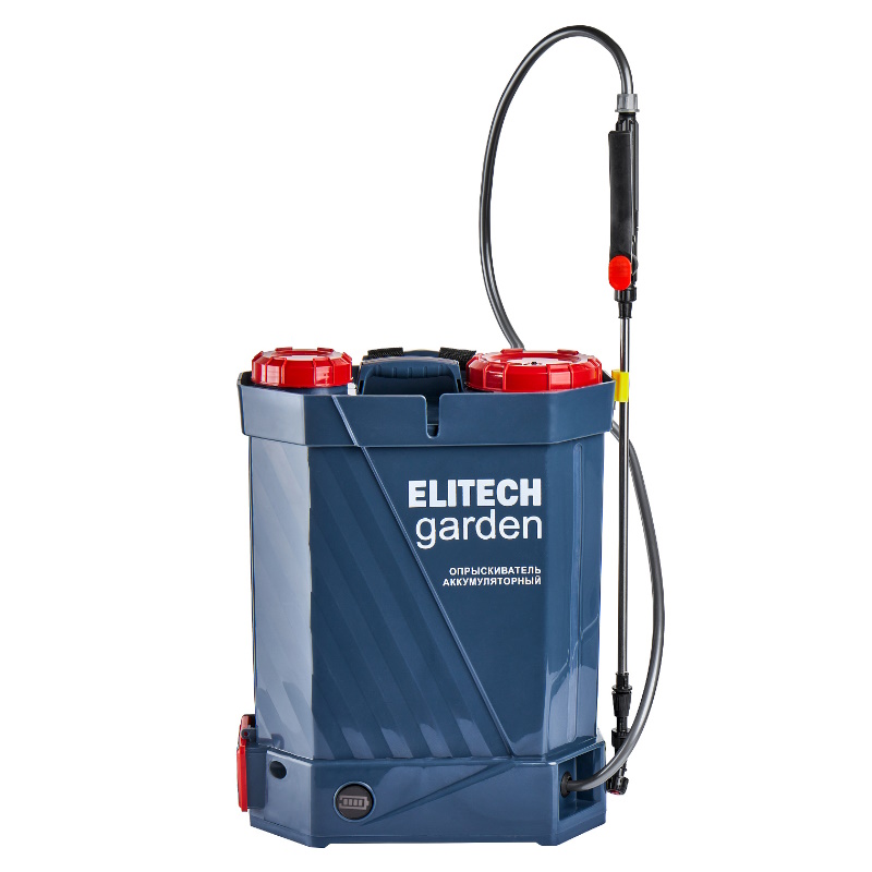 Опрыскиватель аккумуляторный Elitech GARDEN ОСА 16 210638, 12В, свинцово-кислотная батарея, бак-16л