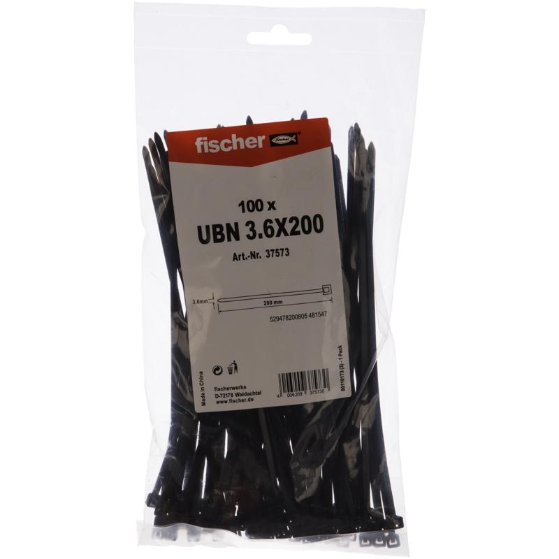 Хомут для плоского кабеля Fischer UBN 37573 3.6x200 мм, 100 шт. во Владимире