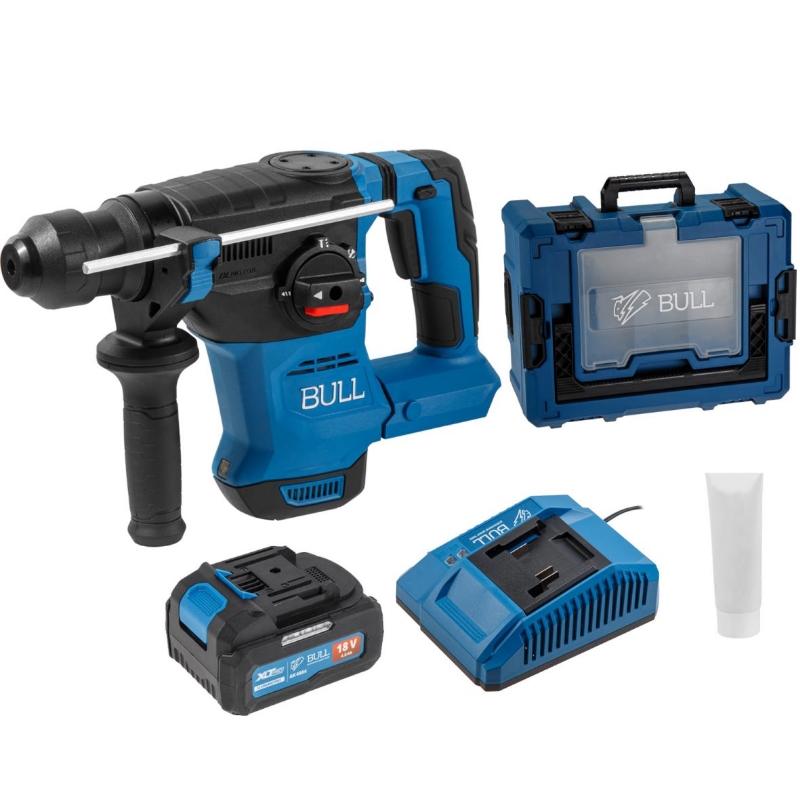 Аккумуляторный перфоратор Bull CBH 1826 Xcase XLTpro 1333735  в кейсе, с защитной муфтой в Череповце