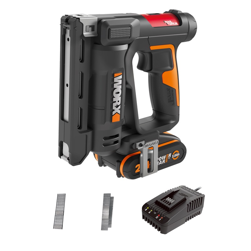 Аккумуляторный степлер Worx WX843 (АКБ 20В, 2Ач, длина гвоздей до 15 мм, 60 ударов/мин) в Череповце