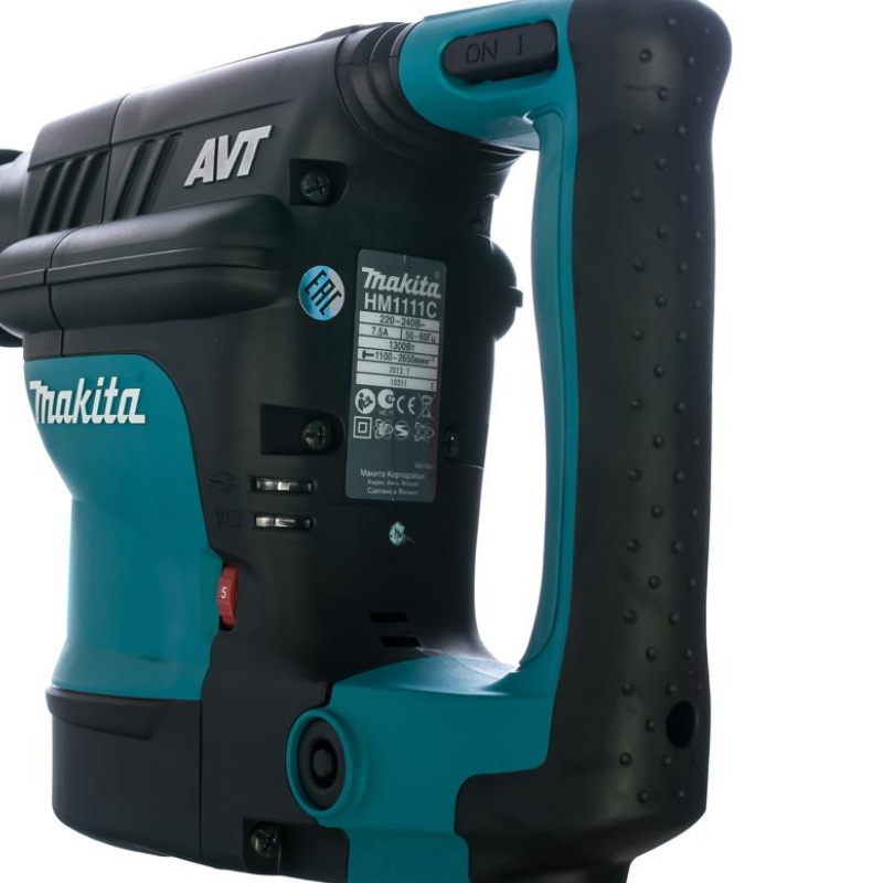Отбойный молоток Makita HM1111C (число ударов/мин 2650, номинальная мощность 1300 вт, вес 8 кг, кейс, смазка) в Твери