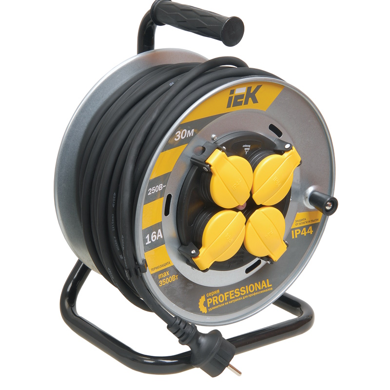 Катушка IEK PROFESSIONAL УК30 WKP16-16-04-30-44 2PPE30м КГ 3х15мм2 IP44 13421₽