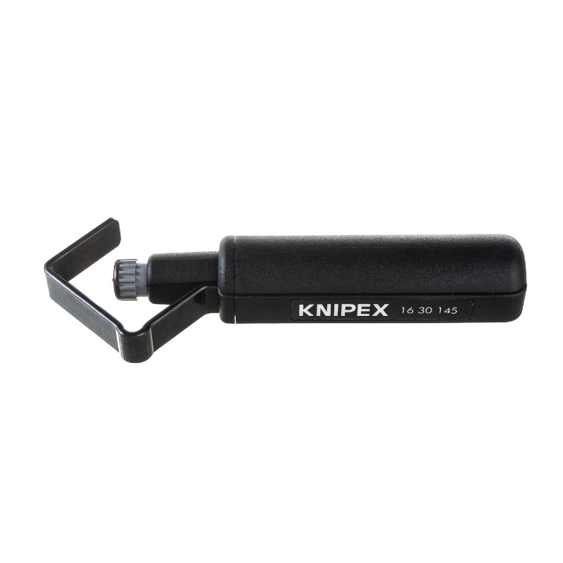 Стриппер Knipex KN-1630145SB, для круглого кабеля из ПВХ, резины, силикона, тефлона (ПТФЭ), Ø 19 -40 мм, длина 150 мм в Муроме