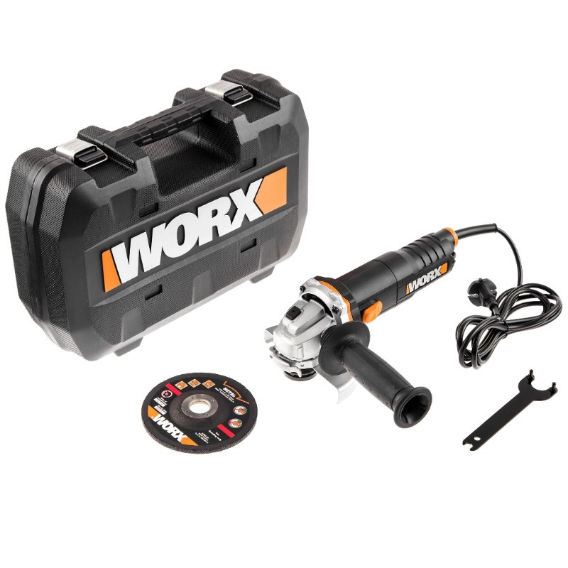 Угловая шлифмашина (болгарка) Worx WX712, 120 мм, 860 Вт, в кейсе в Угличе