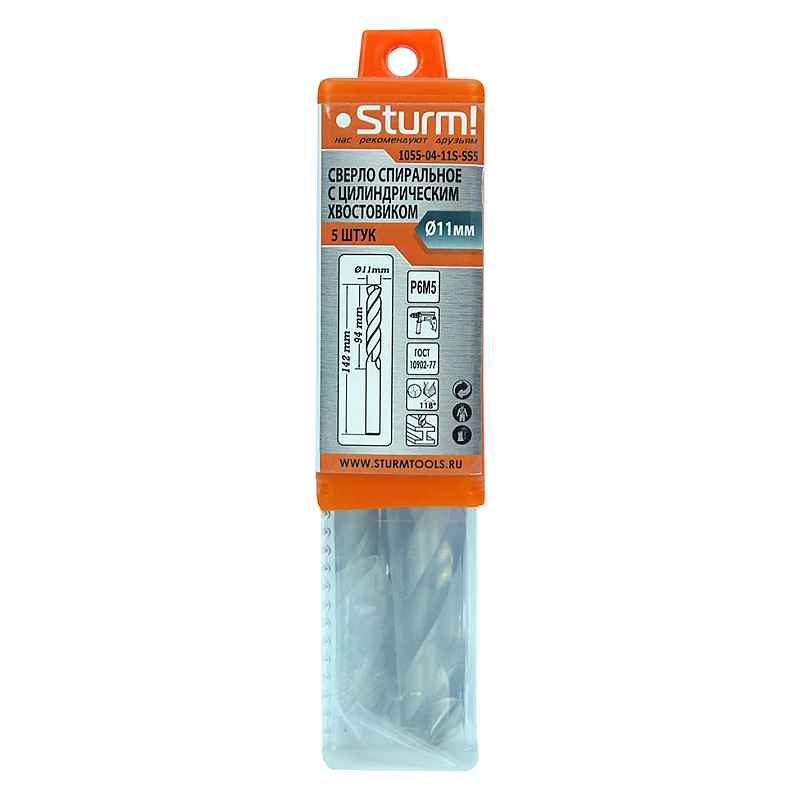 Сверло по металлу Sturm 1055-04-11S-SS5