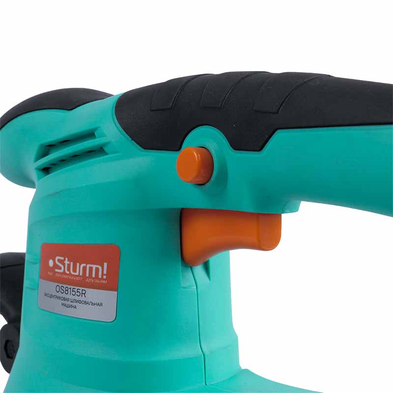 Эксцентриковая шлифовальная машина Sturm OS8155R (сетевая, мощность 550 Вт, вес 3 кг, амплитуда колебаний 2 мм)