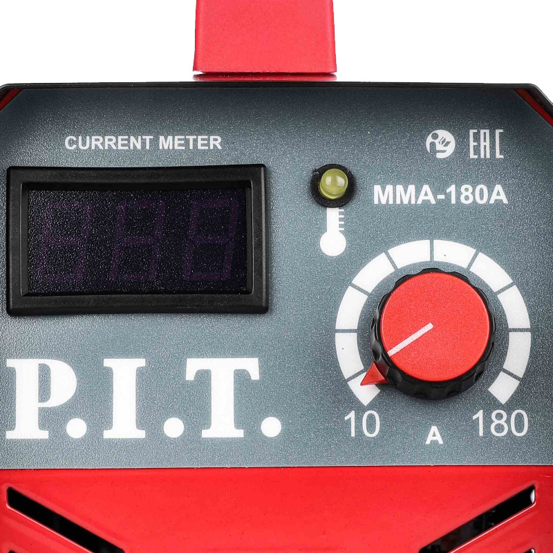 Сварочный аппарат PIT PMI180-C1 IGBT 48кВт 180А ПВ-60 ММА 16-32мм 190-250В