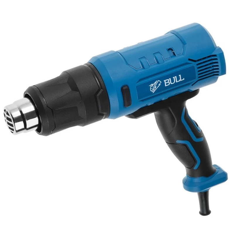 Термовоздуходувка Bull HG 5501 16031326, в чемодане + набор сопл 1800 Вт, 3 скорости, 50-550 °С, ступенчатая регулировка в Туле