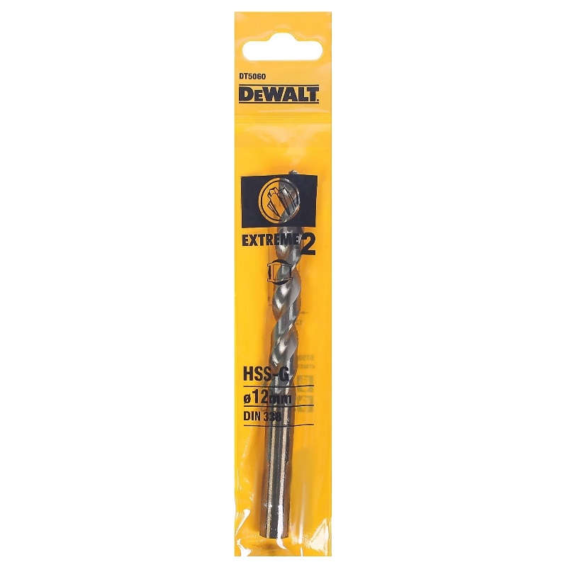 Сверло по металлу DeWalt Extreme 2 DT5060-QZ, HSS-G, 12х151х98 мм
