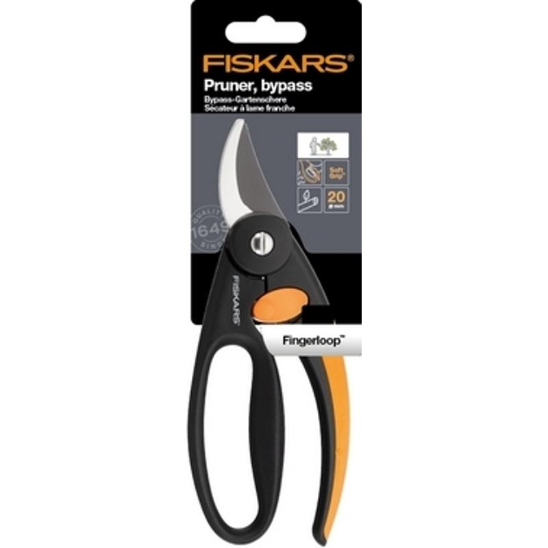 Секатор Fiskars плоскостной с петлей для пальцев P44