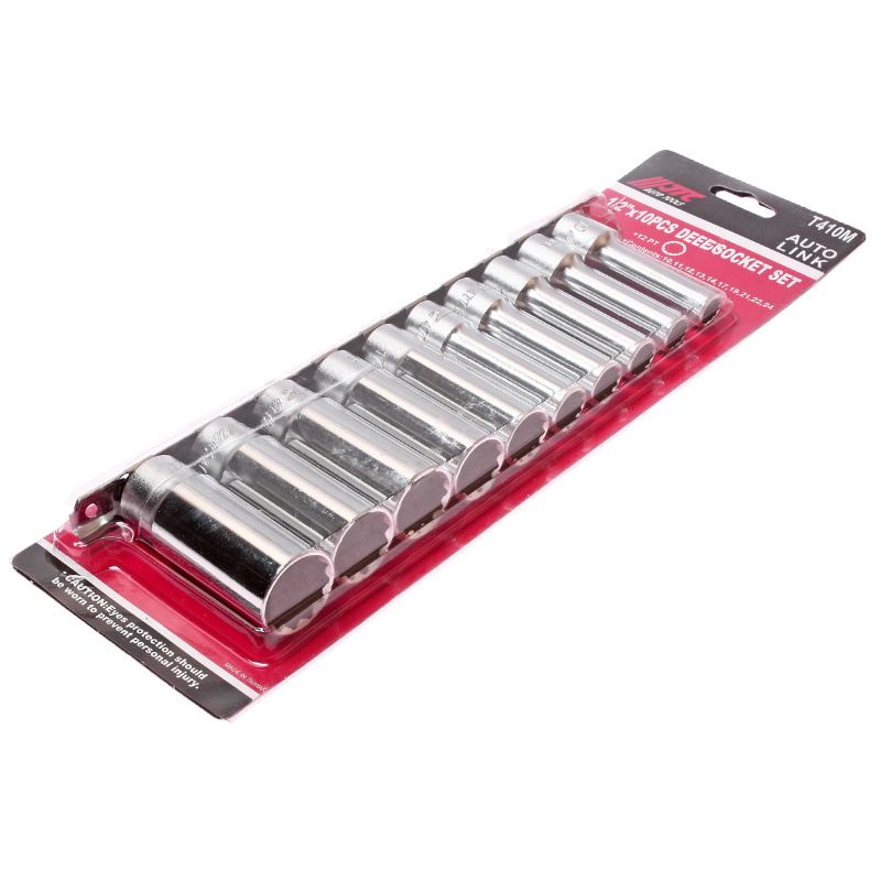 Набор головок торцевых глубоких JTC JTC-T410M, 12-гранные, 1/2", 10 предметов в Кинешме