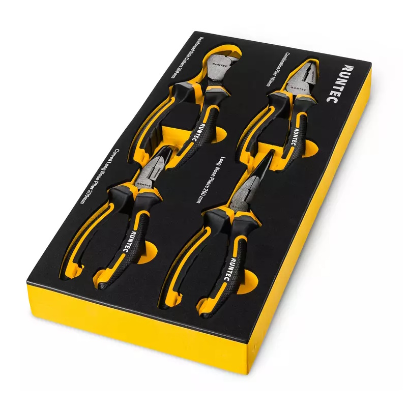 Набор шарнирно-губцевого инструмента Runtec RT-PLR1E4 в ложементе EVA 4 предмета 5839₽